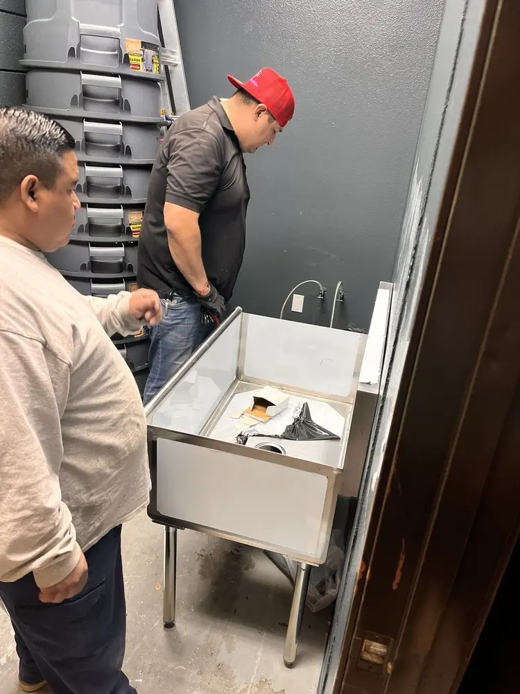 Commercial plumbing and sink installation in West Oaks Village